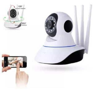 Camara Robótica Seguridad Wifi 3 Antenas